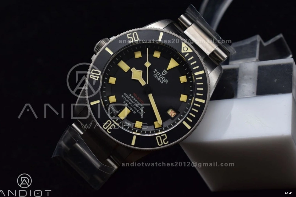 1:1 Dial Titanium Black A2824 Bracelet LHD on XF Edition Pelagos Best Titanium 0209